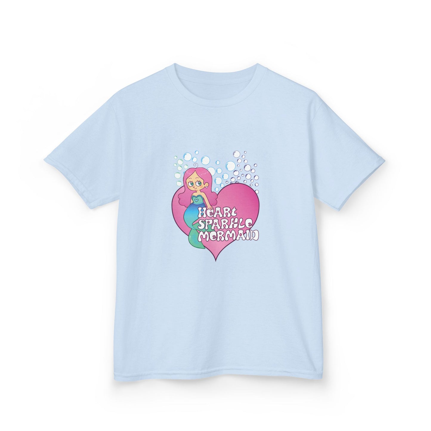 Kids Tee Heart Sparkle Mermaid