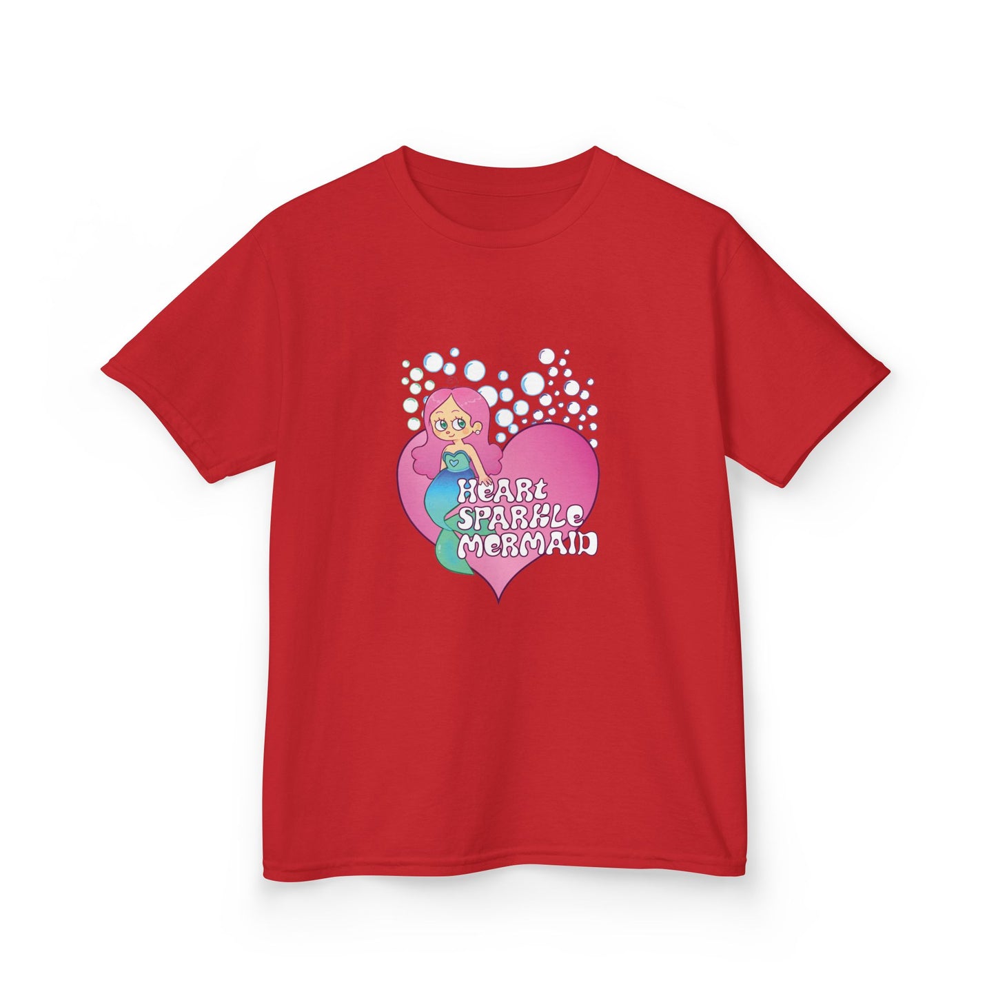 Kids Tee Heart Sparkle Mermaid