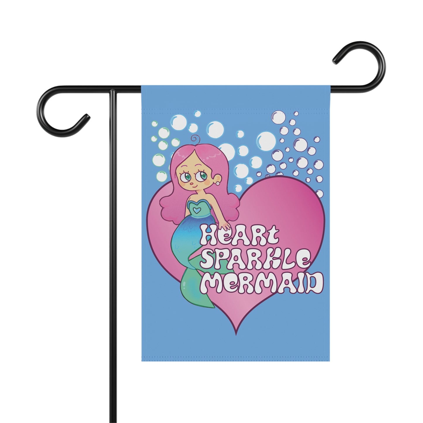 House Banner - Heart Sparkle Mermaid Garden Cute Design