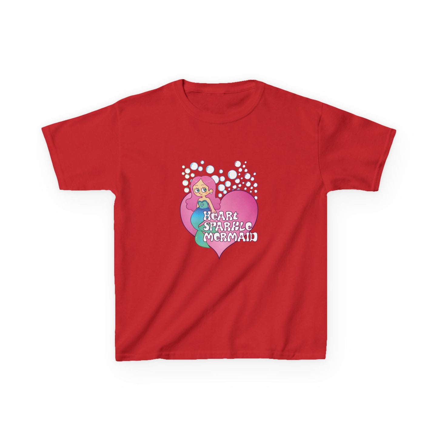 Kids Tee Heart Sparkle Mermaid