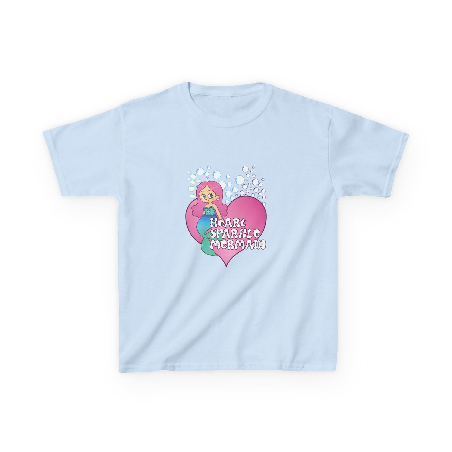 Kids Tee Heart Sparkle Mermaid