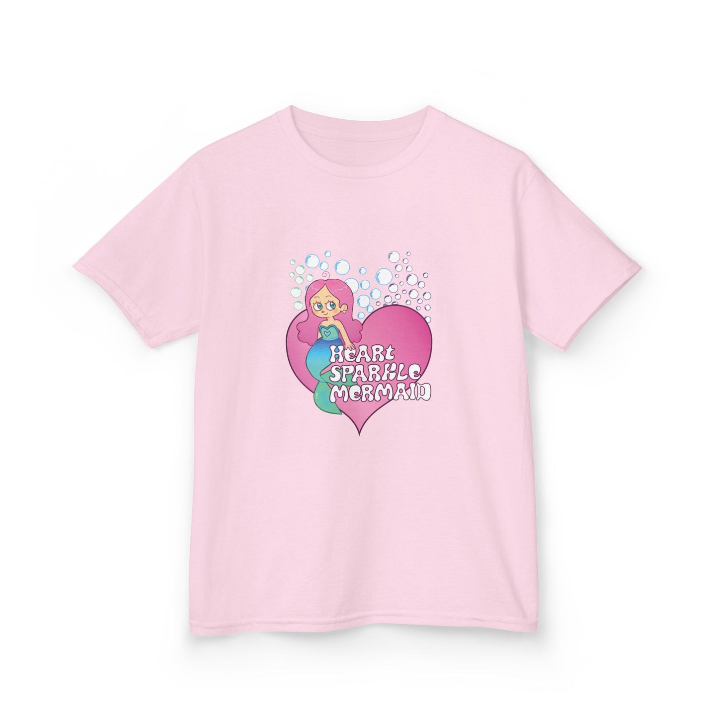 Kids Tee Heart Sparkle Mermaid