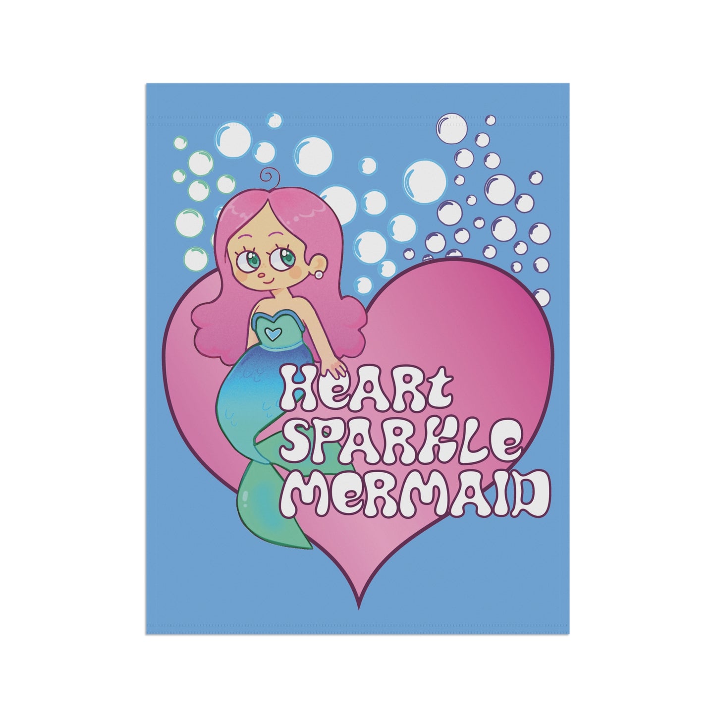 House Banner - Heart Sparkle Mermaid Garden Cute Design