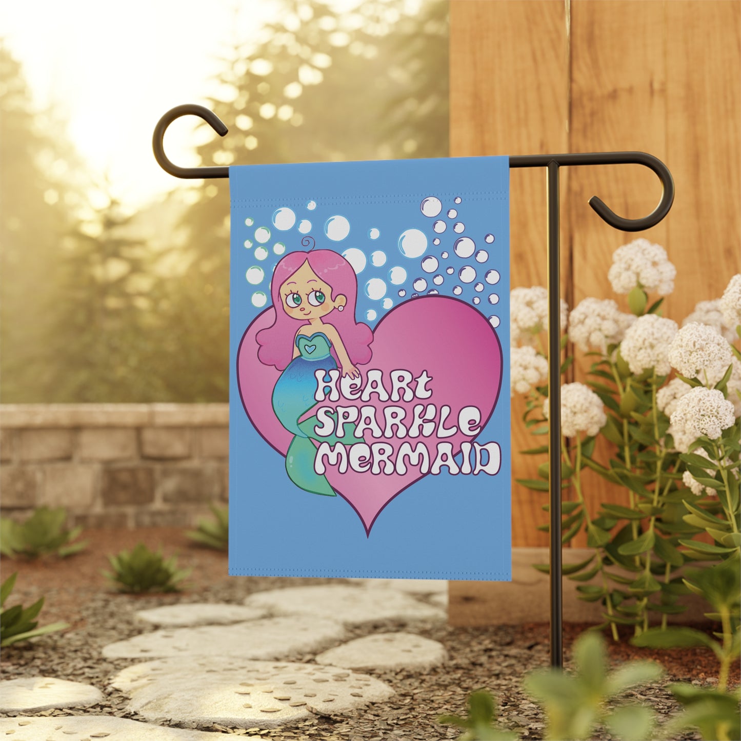 House Banner - Heart Sparkle Mermaid Garden Cute Design