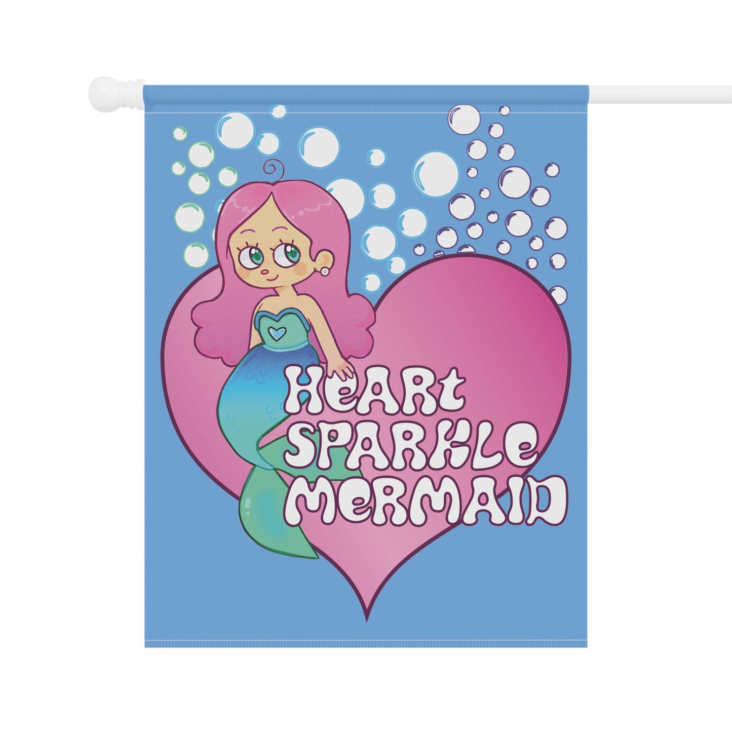 House Banner - Heart Sparkle Mermaid Garden Cute Design