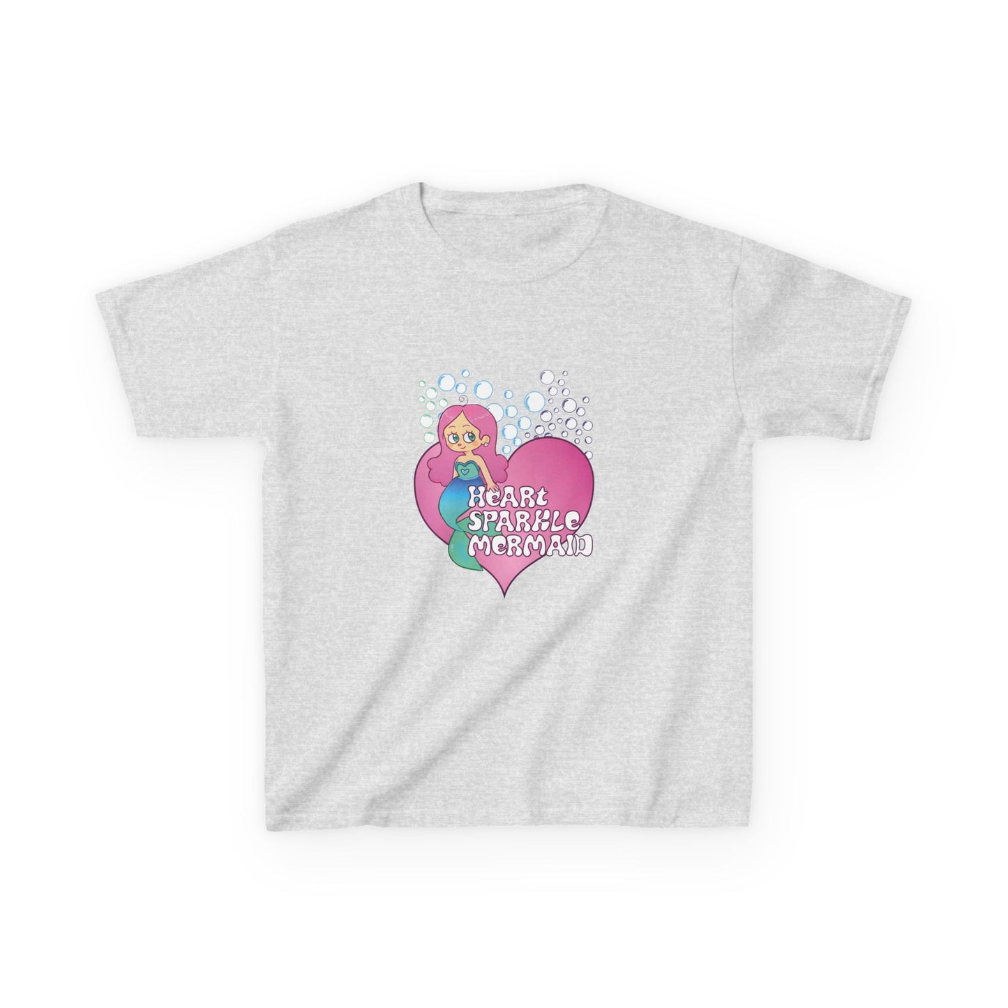 Kids Tee Heart Sparkle Mermaid