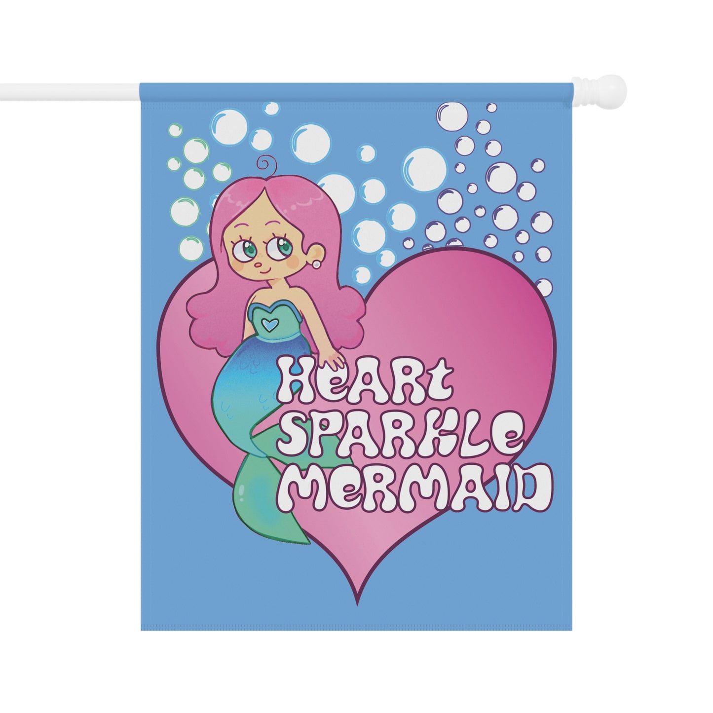 House Banner - Heart Sparkle Mermaid Garden Cute Design