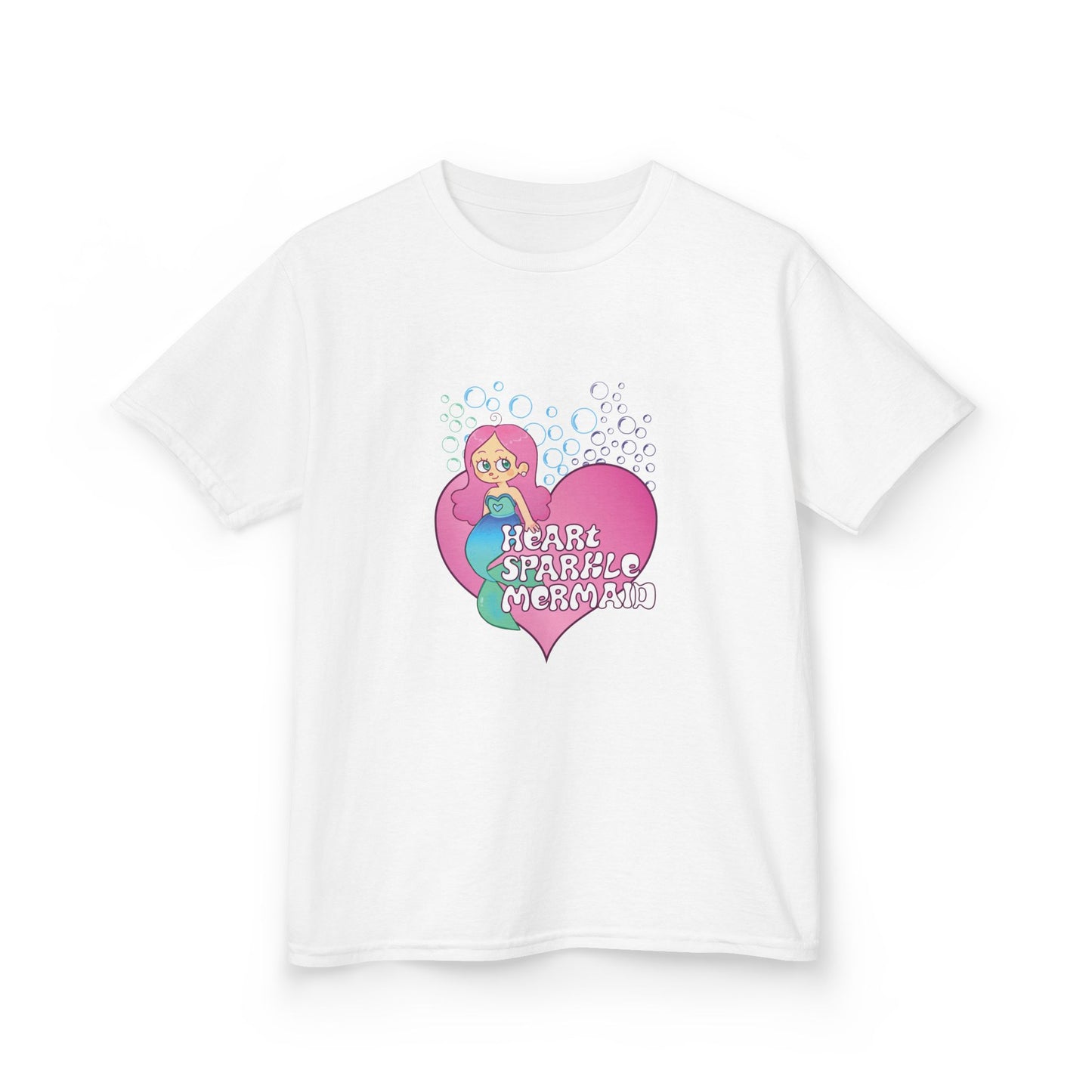 Kids Tee Heart Sparkle Mermaid